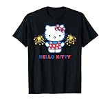 Hello Kitty Fireworks Sparklers USA Americana Patriotic Star T-Shirt