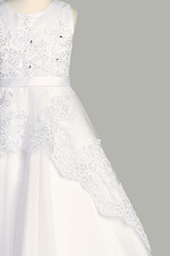 Pink Princess First Communion Dress for Girls - 1st Holy Communion Dresses - White Baptism LDS Vestidos Primera Comunion3