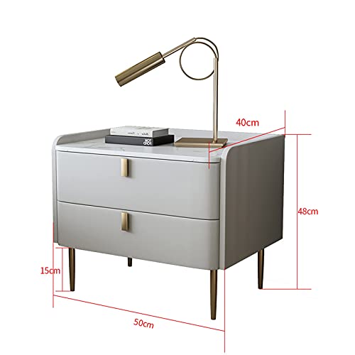 Table de chevet minimaliste moderne pour optimiser le rangement du lit - 3