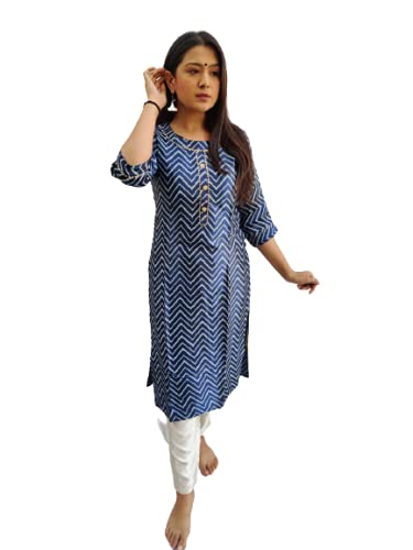 Image of Prijam Traditional Straight Long Kurti Mashru Leriya