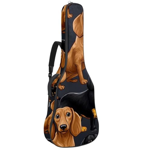 Sac de transport pour guitare teckel idéal pour cours et voyages
