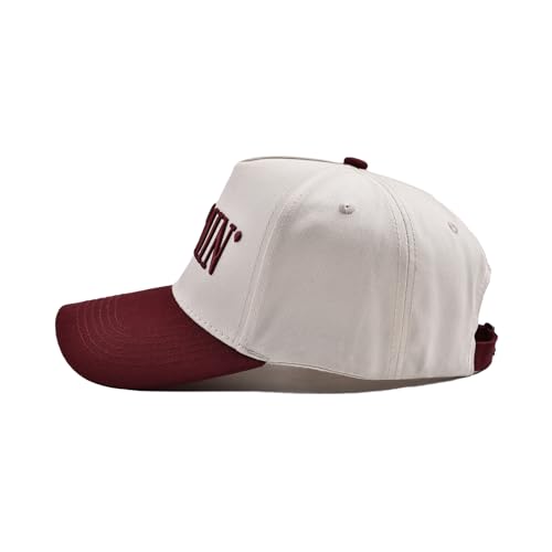 Image of Trucker Hat for Women Men Embroidery Mommin Two Tone Adjustable Baseball Cap Hat Trendy Vintage Snapback Hat