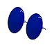 Produktbild Soul-Cats® Ein Paar süße Ohrstecker aus Acryl, mit Pin aus Edelstahl, rund - 2,5 cm, dunkelblau