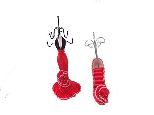 [Happy Party] Jewelry Display Holder Stand Combo (Red)