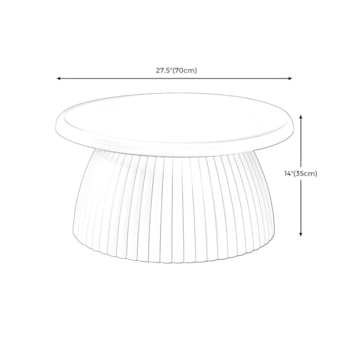 Table basse ronde moderne, petite table basse de salon montage facile