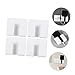 Holibanna 4pcs Wall Mount Phone Holder Hidden Wire Storage Home Office Accessory Phone Charger Rack