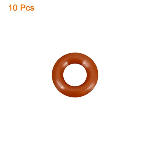 sourcingmap Silicone O-Ring, 8mm OD, 4mm ID, 2mm Width, VMQ Seal Rings Gasket, Red, Pack of 10, 4mmx8mmx2mm - Image 2