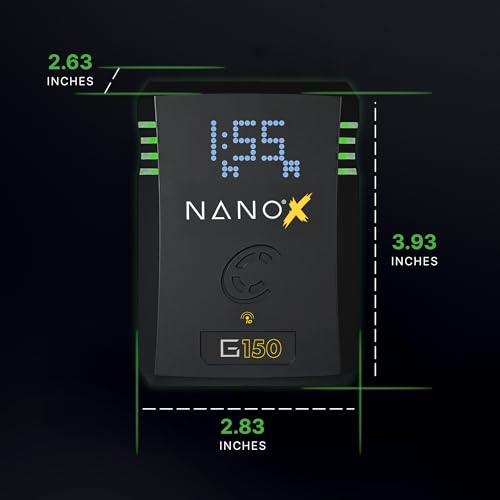 Image of CoreSWX LLC Core NANOG150X, 150wh Micro Sized Gold-Mount Smart Battery Pack, 14.8v 6.6Ah. 10A Draw with EmLED Fuel Gauge, USBCPD and Ptap