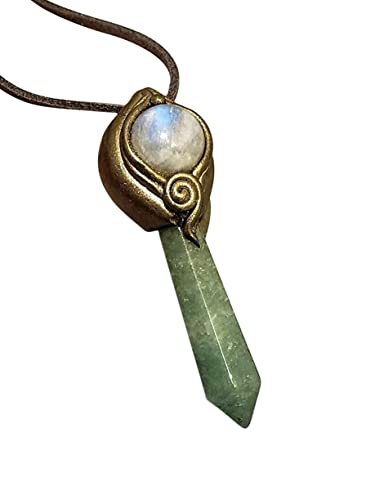 Archangel Raphael. Healing Crystal Necklace. Aventurine and Moonstone Pendant Necklaex. Labradorite healing jewelry. Healing Crystal Jewelry