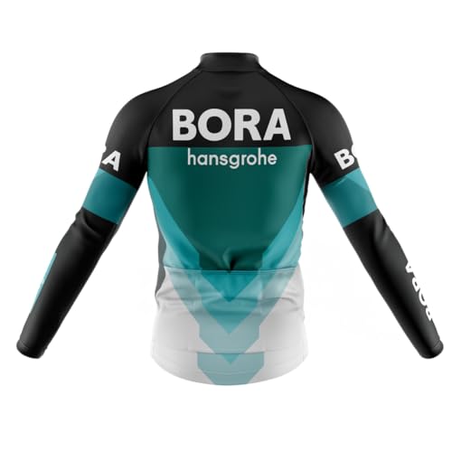 Camisa Ciclismo Bora Proteção UV+30 Manga Longa Dry Fit Uv Bike Mtb Zíper Full Decole