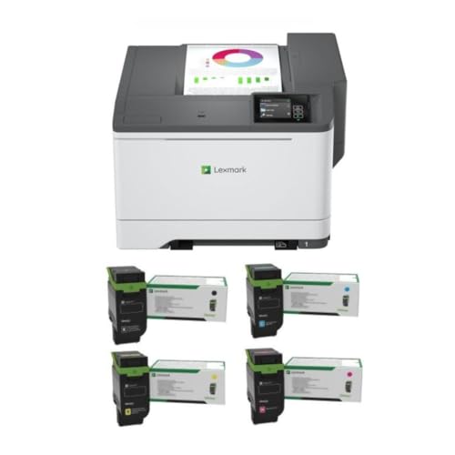 Image of LEXMARK CS531dw Color Laser Wireless Printer (50M0020), Bundle with 75M10K0 Black 3K Yield Toner, 75M10C0 Cyan 2K Yield Toner, 75M10M0 Magenta 2K Yield Toner, 75M10Y0 Yellow 2K Yield Toner