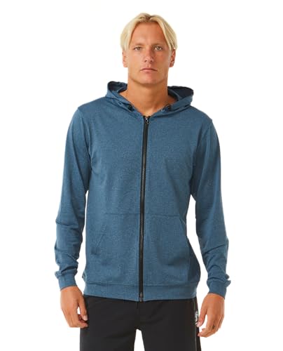 Rip Curl Men's Stack UPF 50 Long Sleeve Zip-up Hooded Rashguard