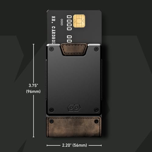 PROOF Wallet | Slim Minimalist Wallets for Men | Leather & Metal | RFID Wallet | Front/Back Pocket | Gift Box | Veteran Owned4