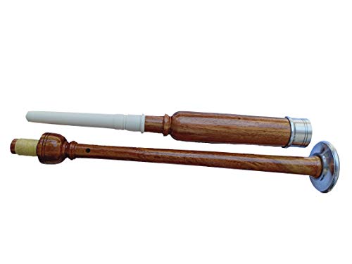 Z&N PRODUCTS Cornemuse en palissandre véritable avec supports argentés, 2 anches gratuites Cover