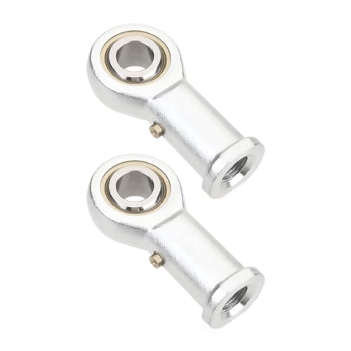 Bztoolbox 2Pcs PHSB8 Rod End Bearings, 1/2 Inch Bore Pre-Lubricated Bearing, 1/2-20 Female Thread Right Hand