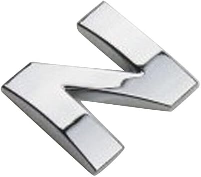 anso 1x Car Auto Chrome Metal DIY 3D Letters Digital Alphabet Emblem Car Bumper Stickers