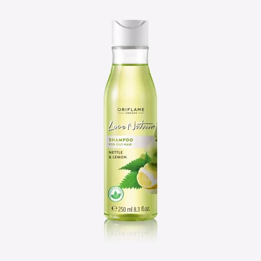 Image of love nature shampoo for oily hair nettle and lemon - 250 mlZ