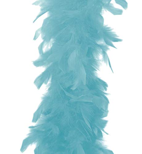 KarnevalsTeufel.de Federboa einfarbig (Pastell-Blau)