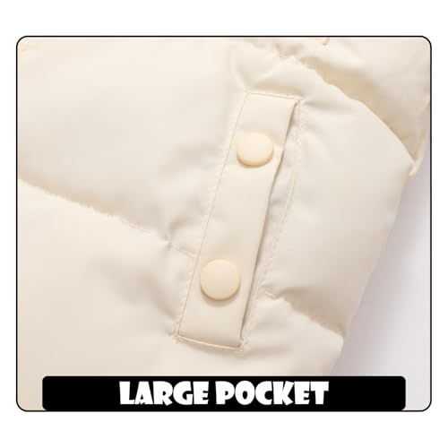 Toddler Winter Coat Baby Jacket Snow Boy Hoodie Puffer Girl Fleece Clothes 1-5T4