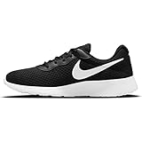 Nike Herren Tanjun Sneaker, Black White Barely Volt Black, 42 EU
