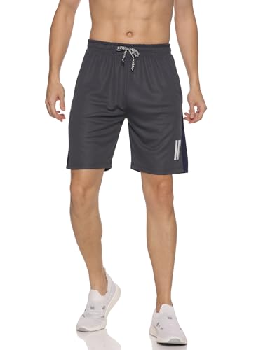 Image of Polyester Sports Shorts for Boys & Girls with Zipper Pockets