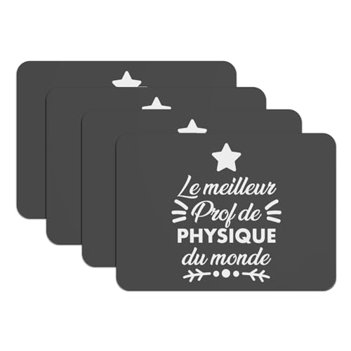 Set de table dessous caoutchouc noir grand format finition soignée cadeau physique - 2