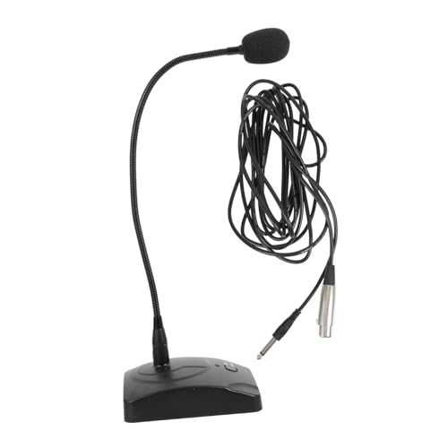 Milisten Wired Conference Microphone with Gooseneck High Sensitivity Capacitive Tabletop Mic for Audio Meetings and Online Calls Compatible with Various Audio Devices