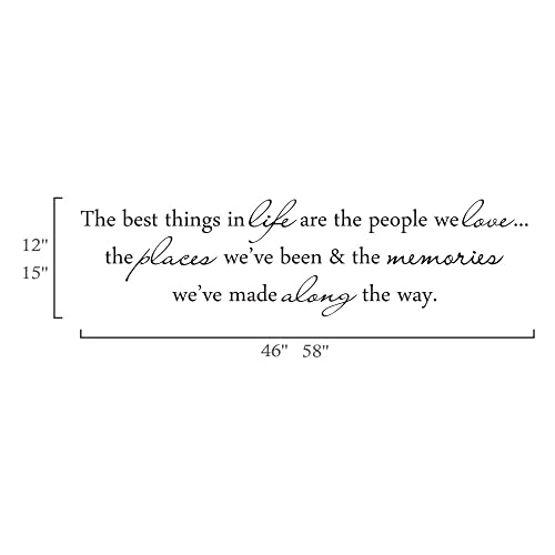 Wall Decals Quote Living Room Art Wall Stickers Picture Frame Bedroom Warm Decor - The Best Things In Life Are The People We Love #TOP4