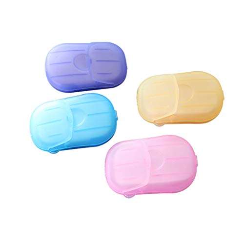 Preisvergleich Produktbild ALBEFY 1 Schachteln mit Einwegseifentabletten, Seifentabletten, tragbarem Papierseifenpapier, Schaumpapierseife, die in Küchen, Toiletten, Camping usw. verwendet werden