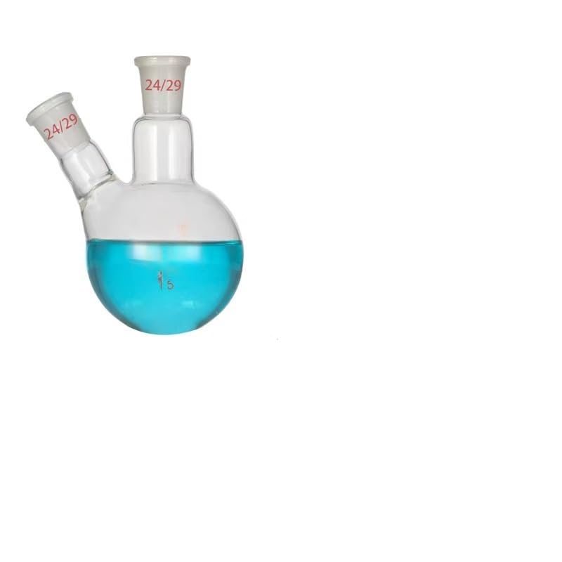 Flacon d'ébullition de laboratoire 2 cols 24-29 ballon fond rond 500 ml en verre borosilicaté