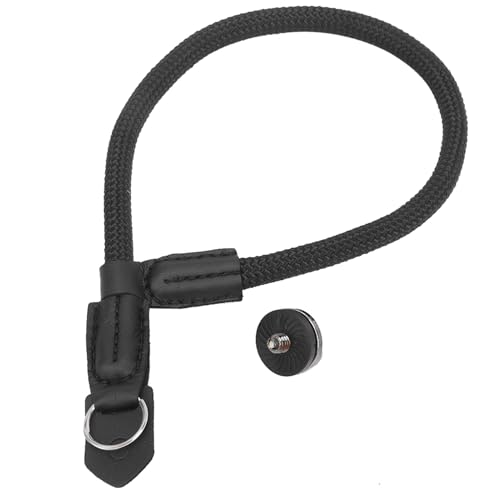 Bindpo Handband, Nylon-Anti-Lost-Lanyard-Gürtelseil mit 1/4 Adapterschraube für Mobile 2 3 4 Stabilisator für Kamera(Schwarz)