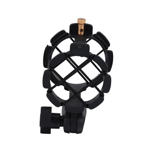 Alipis Soporte para Micrófono con Suspensión Antivibración Montaje para Micrófonos de Condensador Accesorio Duradero para Transmisión y Grabación