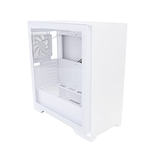 ホワイト ミドルタワーPCケース ガラスサイドパネル Amazon | IN WIN 強化ガラス製サイドパネル採用 ミドルタワーATX