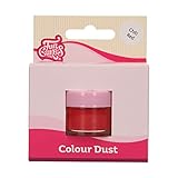  FunCakes Color Dust Chili Red: Polvo colorante para alimentos, para la decoración de tartas, certificado Halal