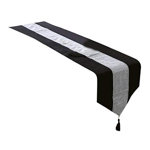 Wedding Tassel Modern Sequin Rhinestone Stylish Table Runner Shimmer Rhinestone Fabric Diamond Strip Mat