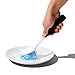 OXO Good Grips Dish Brush, Nylon Bristles with Built-in Scraper, Safe for Non-Stick Cookware, Non-Slip Handle, Dishwasher Safe