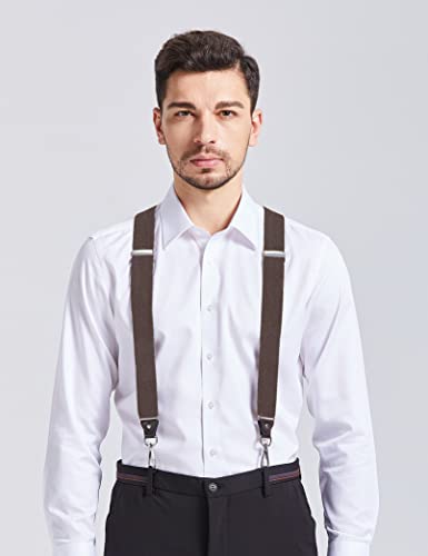 Image of Men's Suspenders with Swivel Hooks and Adjustable Braces, Suitable for Heavy Duty, Big and Tall