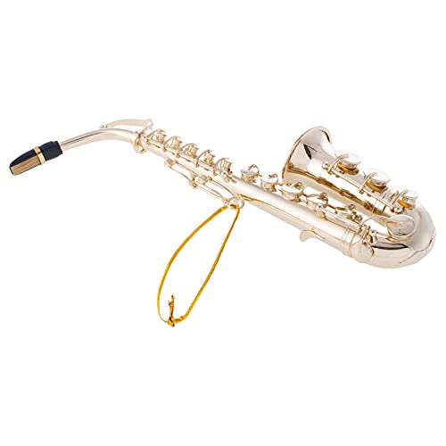 Broadway Gifts Gold Saxophone Christmas Tree Ornament Decoration 4.5 inches