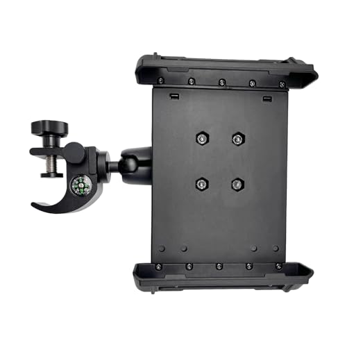 JIEYUEXIN Tablet Data Collector Bracket with Compass & Phone Holder, Cradle Bracket for Data Collector Controller