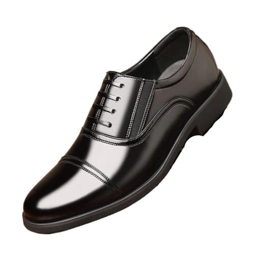 Spring and Autumn Business Three-Section Leather Shoes Baita Business Slip-on Leather Shoes Oxfords(7.5)