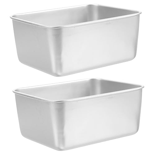 GANAZONO 2pcs Portable Stainless Steel Camping Bowls Lightweight and Food Containers for Picnics Backpacking and Outdoor Activities