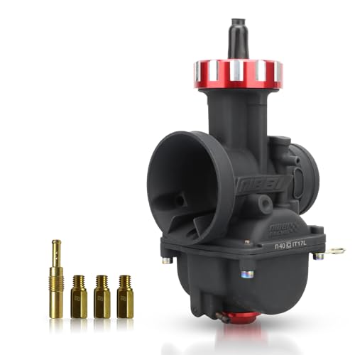 Image of NIBBI Carburetor PWK40 fit Motorcycle Engine with 40mm Carb Jets for DirtBike MiniBike Pit Bike GY6 ATV