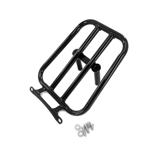 Soporte portaequipajes trasero Lambretta G350 placa de carga negra para moto de todos los años
