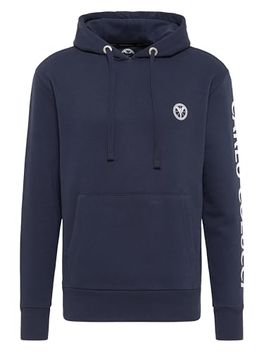 Preisvergleich Produktbild Carlo Colucci Sweathoodie mit Schriftzug Navy L