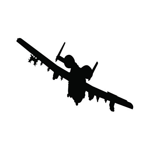A-10 Thunderbolt II Angled Sticker Decal Die Cut - Self Adhesive Vinyl - Weatherproof - Made In