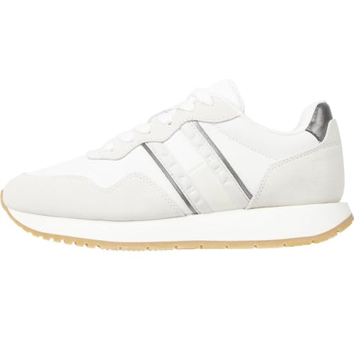 Tommy Hilfiger Baskets Eva Runner : la finition premium du cuir et textile