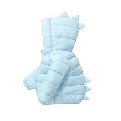 Toddler Puffer Jacket Winter Dinosaur Hooded Heavyweight Zip Up Kids Winter Coat Girls Boys Long Sleeve Down Jackets3