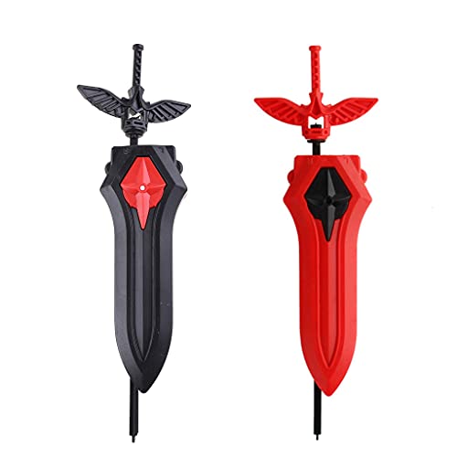 HANBOLI Gyro Launcher, Gyro Launcher Sword Launcher (Yellow Black Red) Black