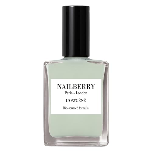 Image of Nailberry L'Oxygéné Oxygenated Nail Lacquer | Minty Fresh, 14 ml | Polish for a Healthier Manicure & Long Lasting Colour | 21-Free, Vegan, Halal, Cruelty & Gluten Free