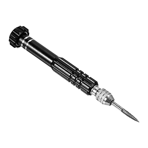 PATIKIL Badminton Grommet Remover, Stainless Steel Racquet Eyelets Nail Cone Badminton Racket Tool Accessory, Black